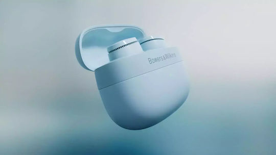 Bowers & Wilkins Pi6 In-Ear Bluetooth-Freisprecheinrichtung Kopfhörer mit Schweißresistenz und Ladeetui Glacier Blue