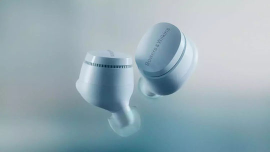 Bowers & Wilkins Pi6 In-Ear Bluetooth-Freisprecheinrichtung Kopfhörer mit Schweißresistenz und Ladeetui Glacier Blue