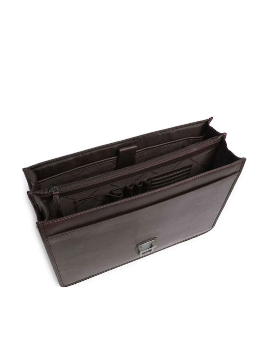 Leder Herrentasche Geldbörse Braun