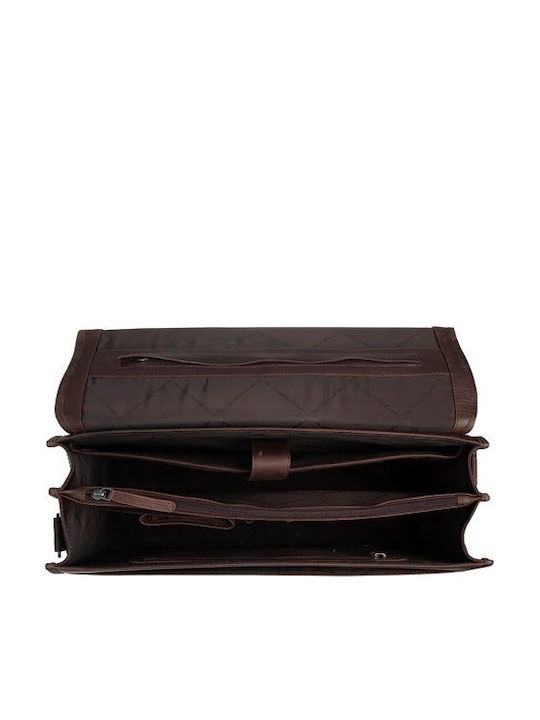 Leder Herrentasche Geldbörse Braun