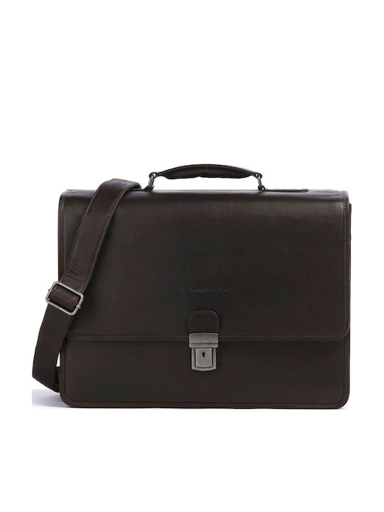 Leder Herrentasche Geldbörse Braun