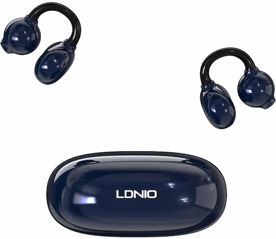 Ldnio T09 Open Ear Bluetooth Handsfree Ακουστικά με Θήκη Φόρτισης Μπλε