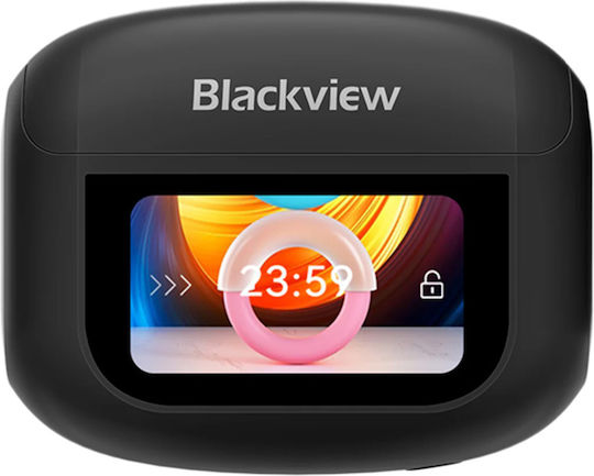 BlackView AirBuds 12 Bluetooth Handsfree Ακουστικά με Αντοχή στον Ιδρώτα και Θήκη Φόρτισης Μαύρα