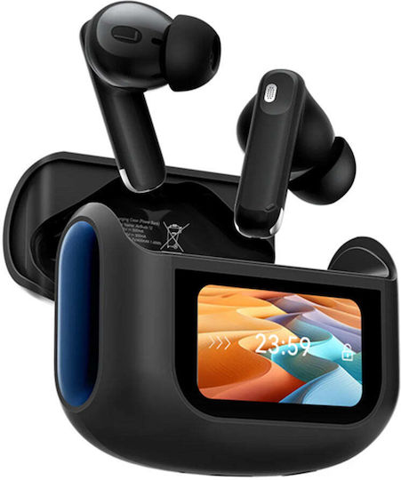 BlackView AirBuds 12 Bluetooth Handsfree Ακουστικά με Αντοχή στον Ιδρώτα και Θήκη Φόρτισης Μαύρα