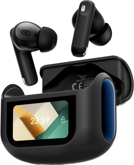 BlackView AirBuds 12 Bluetooth Handsfree Ακουστικά με Αντοχή στον Ιδρώτα και Θήκη Φόρτισης Μαύρα