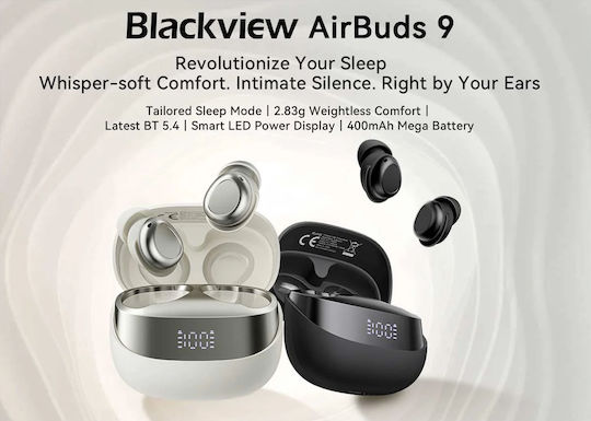 BlackView AirBuds 9 Bluetooth Handsfree Earphones with Charging Case Black