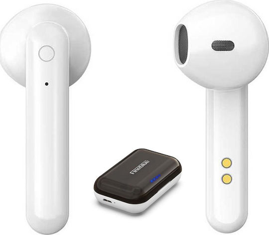 Fineblue Flypods J10 Earbud Bluetooth Handsfree Ακουστικά με Θήκη Φόρτισης Black Case