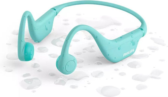 Philips TAK4607 Bone Conduction Bluetooth Handsfree Earphones with Sweat Resistance Green