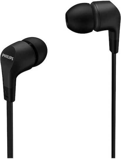 Philips TAE1105 TAE1105BK/00 In-ear Handsfree Ακουστικά με Βύσμα 3.5mm Μαύρο