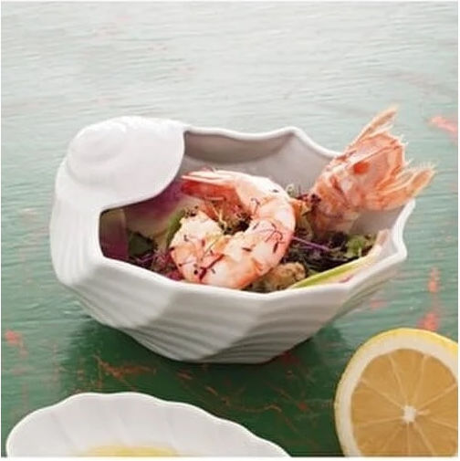 Porcelain Shell Bowl Ø36cm Sea Food Gural 52.52862 00003694 Porcelain Shell Bowl Ø36cm Sea Food Gural 52.52862 00003694