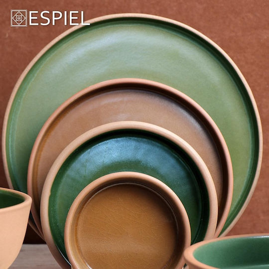 Μπολάκι Ντιπάκι Stoneware Στρογγυλό Βαθύ Πράσινο 600ml Φ14,5xh6cm Aida Espiel Hev106 00047804