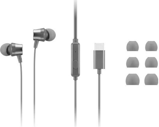 Lenovo GXD1J77353 In-ear Handsfree Headphones with Connector USB-C Gray