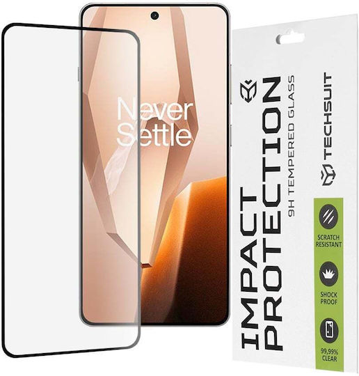Techsuit Full Glue Full Face Tempered Glass Μαύρο (OnePlus 13R)