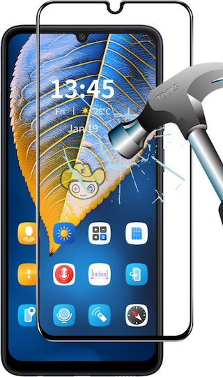 Panzerglas Vollabdeckung Displayschutz für Samsung Galaxy A16 5G Schwarz