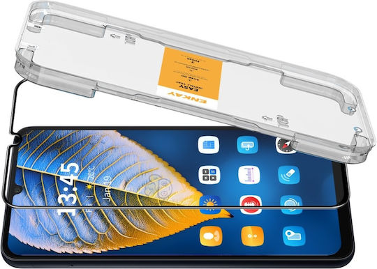 Panzerglas Vollabdeckung Displayschutz für Samsung Galaxy A16 5G Schwarz
