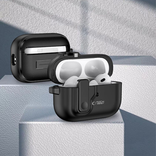 Tech-protect Slim Hook Apple Airpods Pro 1 2 Black