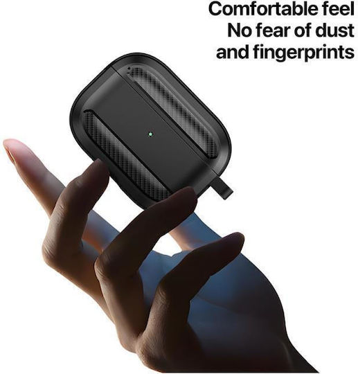 Dux Ducis Case Silicone with Hook in Gray color for Apple AirPods Pro 2