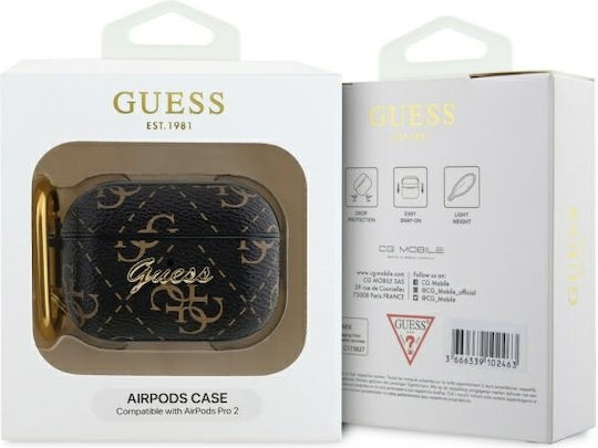 Hülle Apple AirPods Pro 2 Guess Cover Hook Guap2pg4gpk Schwarz 3666339310608