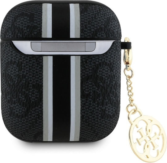 Case Apple Airpods 1 2 Guess Cover Printed Stripes Charm Gua2p4rpsk Black 3666339311063