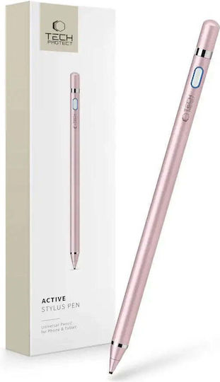 Tech-Protect Active Stylus Pen σε Ροζ χρώμα 08UNI1560