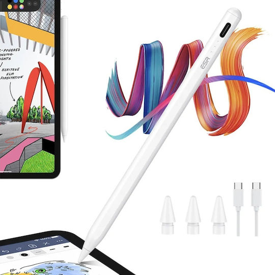 ESR Stylus Pen Digital mit Palm Rejection für iPad in Weiß Farbe