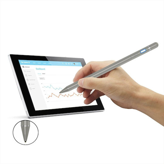 Tech-Protect Active Stylus Pen Titanium в Сив цвят