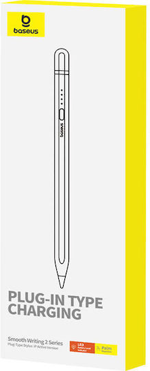 Baseus Smooth Writing Series Active Version Γραφίδα Αφής με Palm Rejection για iPad σε Λευκό χρώμα P80015806211-03