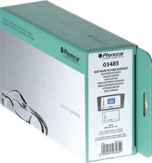 Phonocar Πρόσοψη 2 Din για Toyota Avensis 2003-2009