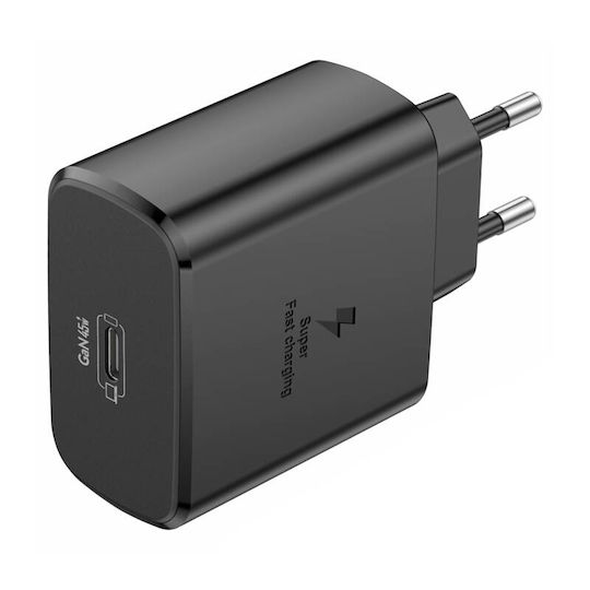 Foneng Φορτιστής Χωρίς Καλώδιο GaN με Θύρα USB-C 45W Power Delivery Μαύρος (EU62)