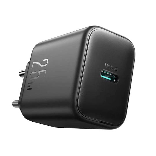 Joyroom Charger with USB-C Port and Cable USB-C - USB-C 25W Power Delivery Blacks (JR-TCF23)