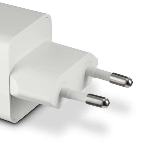 HAMA Wireless Charger with USB-C Port 45W Power Delivery White