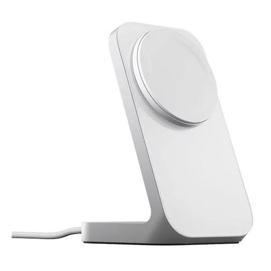 Nomad Φορτιστής Magsafe 15W Ασημί (Stand One 2nd Gen)