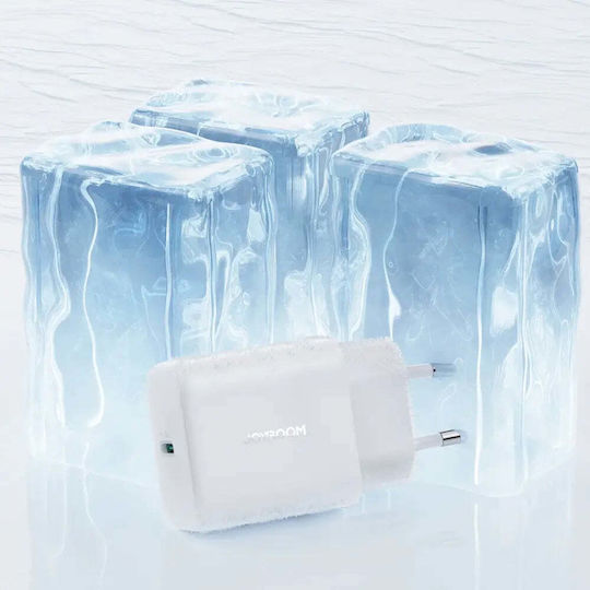 Joyroom Φορτιστής Χωρίς Καλώδιο με Θύρα USB-C 30W Power Delivery Λευκός (JR-TCF24)