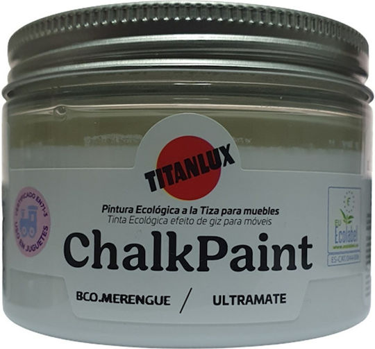 Titanlux Chalk Paint Ultramate Chalk Paint Colour 200 Merengue White White White 150ml