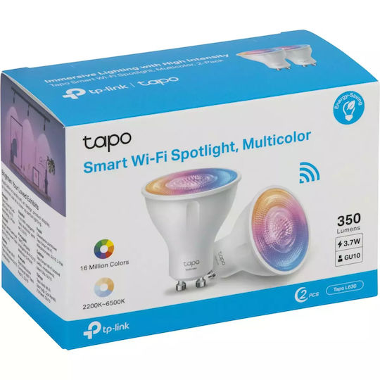 TP-LINK Smart Bulbs Tapo L630 LED 3.7W for Socket GU10 RGB 2pcs