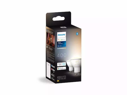 Philips Smart Λάμπα LED 5W για Ντουί GU10 Ρυθμιζόμενο Λευκό 400lm