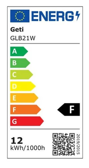 Geti Smart Lampe LED 12W für Fassung E27 und Form A60 Warmes Weiß