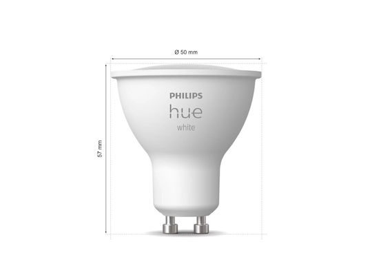 Philips Смарт крушка LED 4.2W за фасунга GU10 топло бяло 400лм Димируем