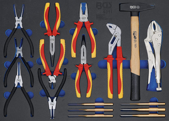 BGS Technic Δίσκος Εργαλειοφόρου με 17 Εργαλεία Ηλεκτρολόγου