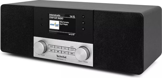 Technisat DigitRadio 4 IR Επιτραπέζιο Ραδιόφωνο Ρεύματος DAB+ με Bluetooth και USB Μαύρο