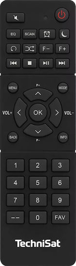 Technisat DigitRadio 4 IR Επιτραπέζιο Ραδιόφωνο Ρεύματος DAB+ με Bluetooth και USB Μαύρο