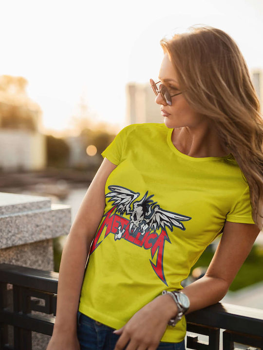 Metallica Skull Wings Logo Tshirt