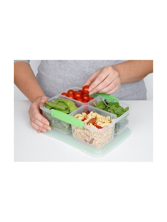 Sistema Lunchbox Kunststoff Rosa Geeignet für die Mikrowelle 1740ml 1Stück