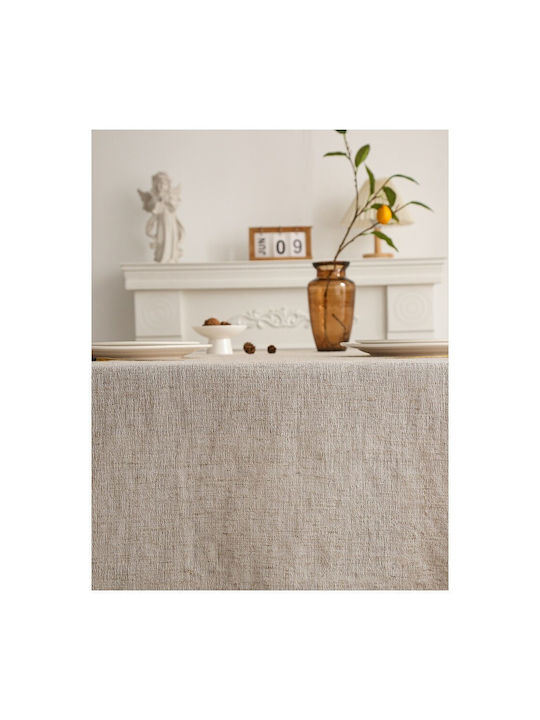 Tischtuch Leinen Beige 180x140cm