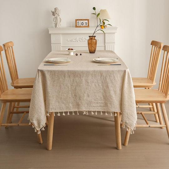 Beige Tablecloth 140x140cm