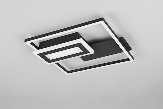 Trio Lighting Πλαφονιέρα Οροφής Μαύρη με Ενσωματωμένο LED