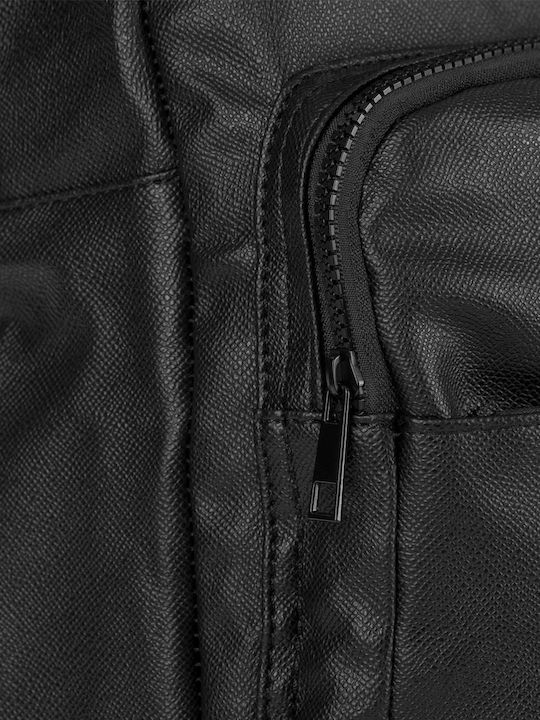 Rucsac Casual Exclusiv Capacitate 30x13x46 Cm Negru Piele Ecologică Laptop