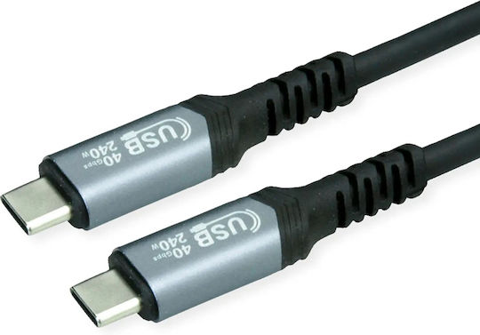 Καλώδιο Roline Usb4 Gen3 C-c M M 240w 1 M Ταχύτητα Έως 40 Gbit S