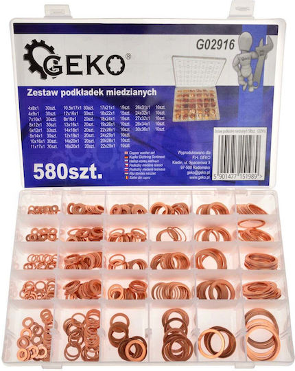 Geko Accesorii de Unelte G02916 760gr 580buc