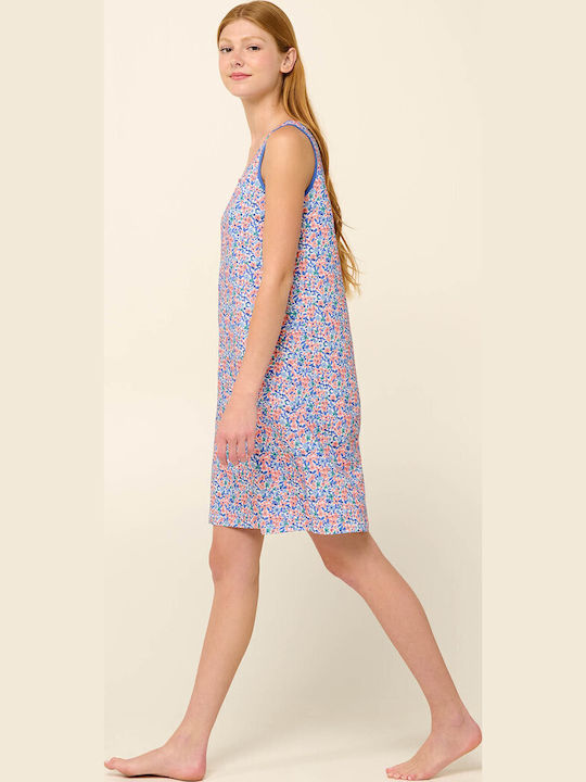 Vamp Sommer Damen Nachthemd Salmon